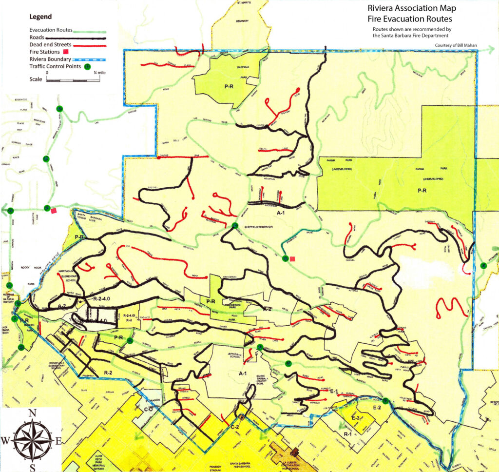 Evacuation map